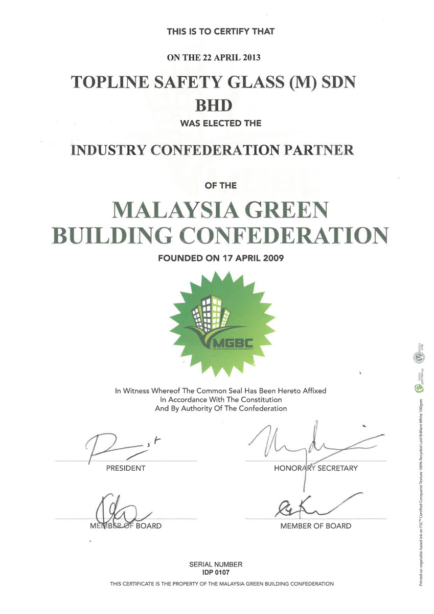 MGBC Certificate Membership